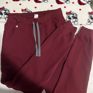Size S Tall Burgundy joggers